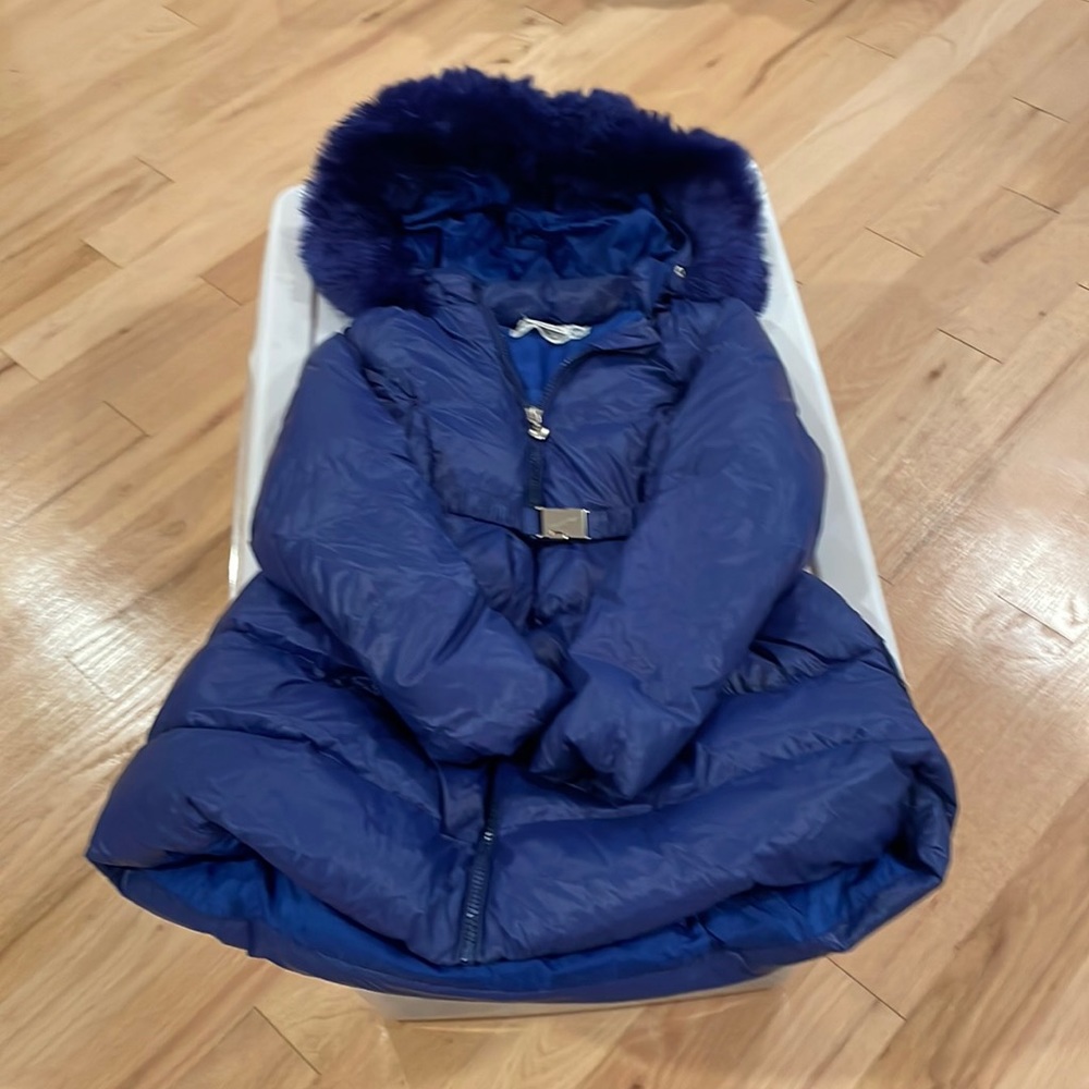 Blue winter jacket